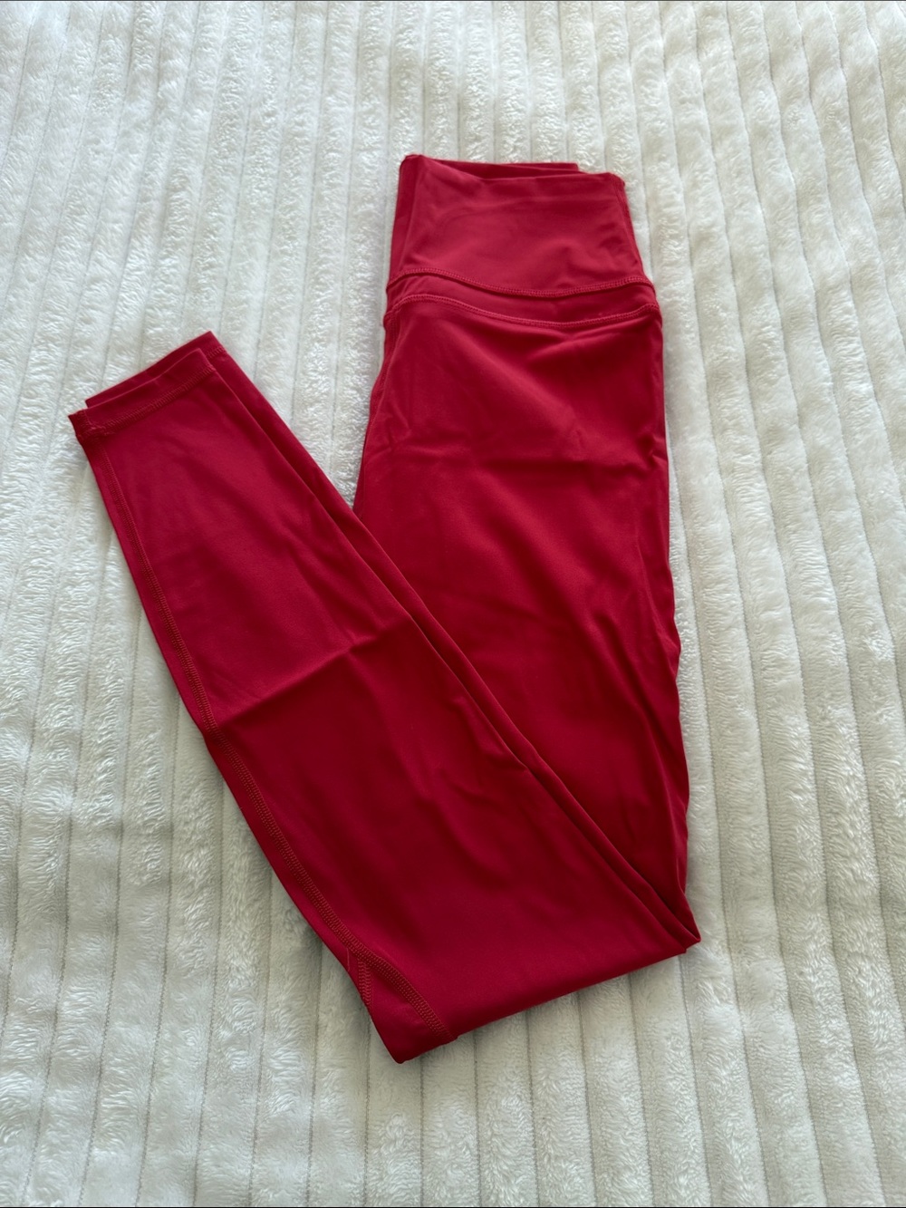 CRZ YOGA Berry Red High-Waist Leggings